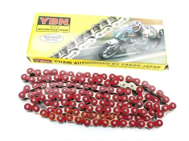 Kette 415er YBN 122 Glieder rot