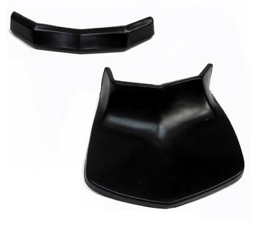 Schmutzfänger und Stoßgummi kantiges Schutzblech vorne