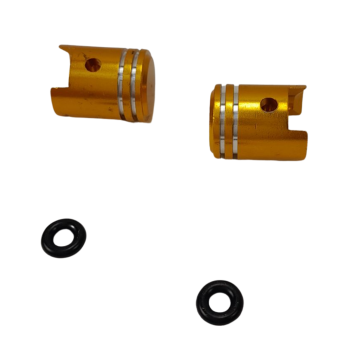 Ventilkappenset Kolbenoptik Gold