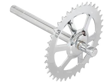 Tretwelle 37 Zähne Chrom