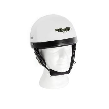 Oldtimer Halbschalen Helm Weiß