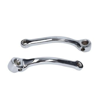 Pedalarmset Chrom 155mm mit Reflektorpedalen
