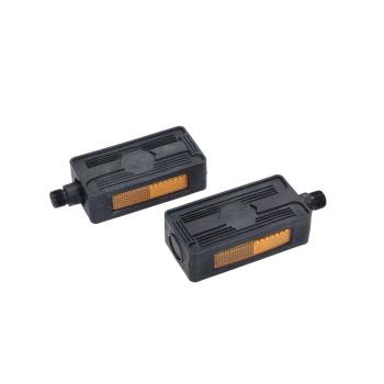 Pedalarmset Chrom 155mm mit Reflektorpedalen