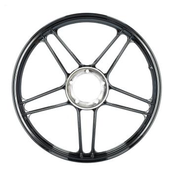 Gussfelgenring 1,35x17" schwarz/Chrom