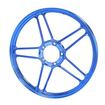 Gussfelgenring 1,35x17" blau/Chrom