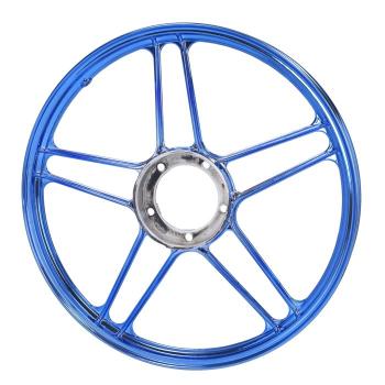 Gussfelgenring 1,35x17" blau/Chrom