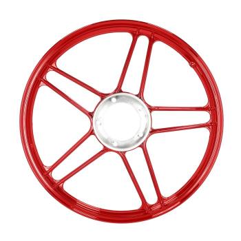 Gussfelgenring 1,35x17" rot/Chrom