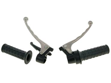 Gas- und Bremsgriffsatz schwarz universal