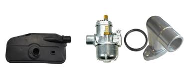 Vergaserset 15mm Bing original mit Luftfilter und Ansaugstutzen