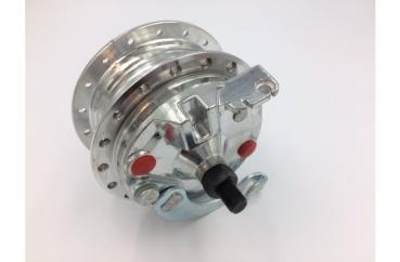 Radnabe Vorderrad Speichenfelge mit Bremsankerplatte Puch Maxi