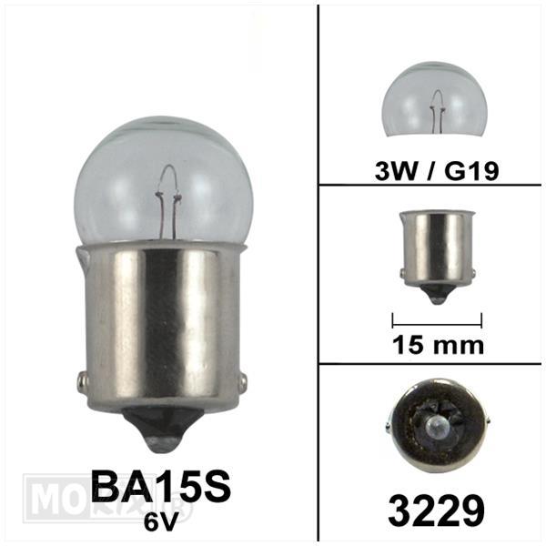 Birne BA15S 6V 5W