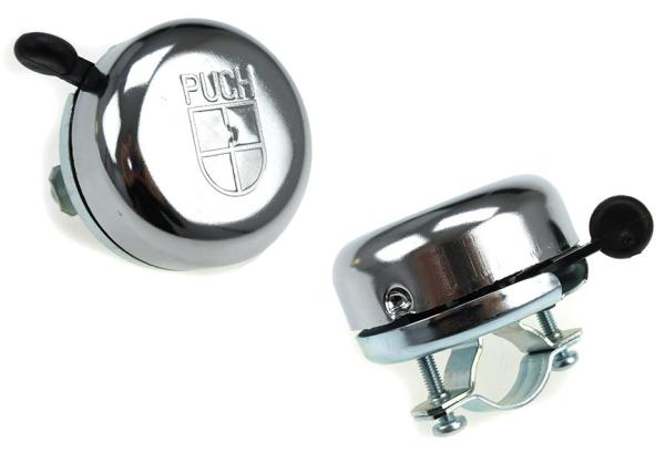 Klingel Chrom mit Logo eingestanzt