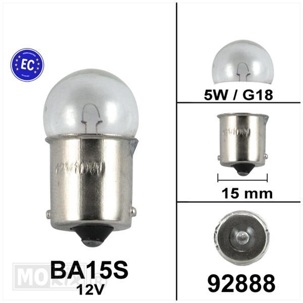 Birne BA15S 12V 5W
