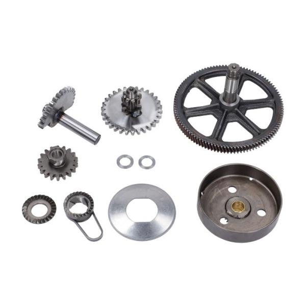 Kickstartset 10 tlg. mit Getriebe und Korb E50 Motor