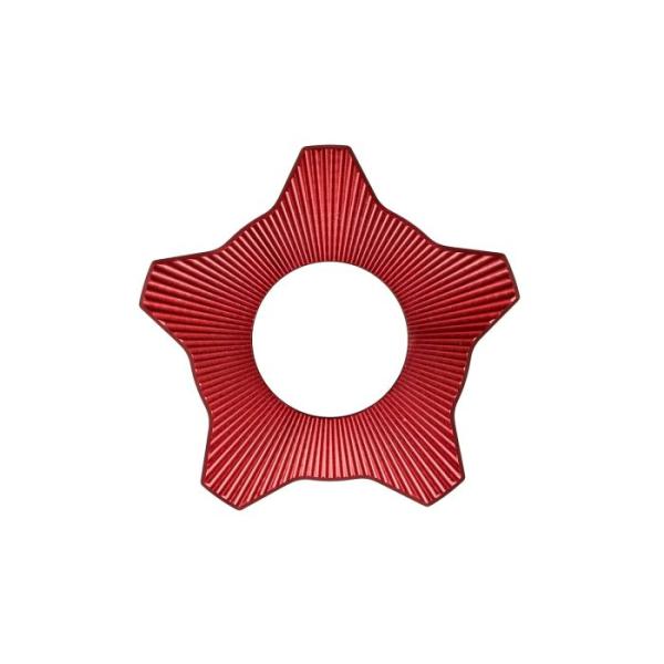 Abdeckung für das Gewinde vom Freilaufritzel rot