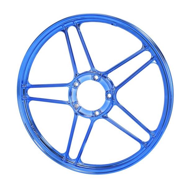 Gussfelgenring 1,35x17" blau/Chrom