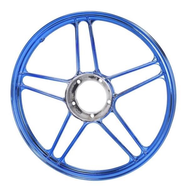 Gussfelgenring 1,35x17" blau/Chrom