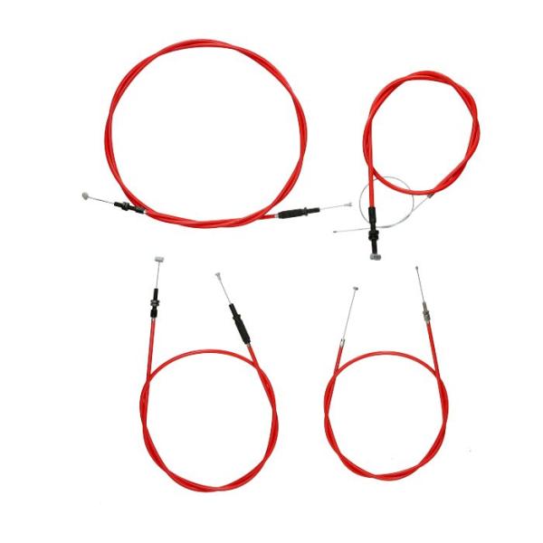 DMP Bowdenzugsatz rot komplett Puch Maxi S/N