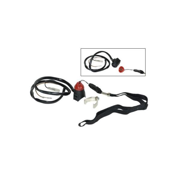 Killswitch Lenkermontage Magnet rot-schwarz