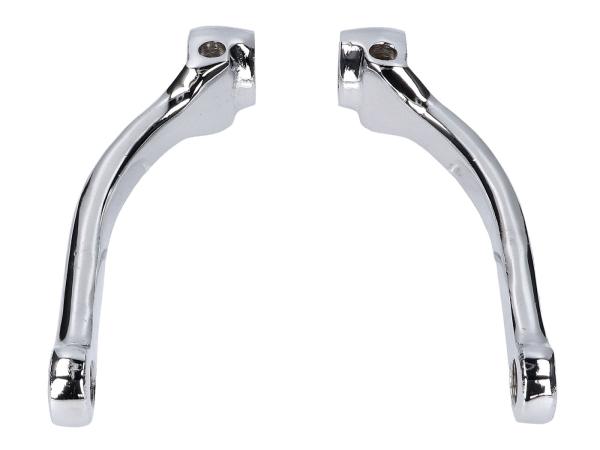 Pedalarmset Chrom 125mm
