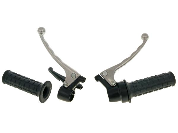 Gas- und Bremsgriffsatz schwarz universal