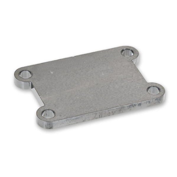 MBR Ansaugstutzenplatte geschlossen 5mm Edelstahl