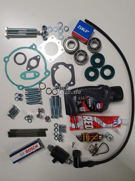 Motorüberholsatz 4-Lager Motor altes Modell NBR SKF/ZVL mit Stehbolzen und Motorhalterschrauben und Zündungsüberholset