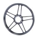 Gussfelgenring 1,35x17" schwarz/Chrom